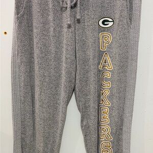 NFL Team Apparel Green Bay Packers Women's Gray Sweats Cheese Heads